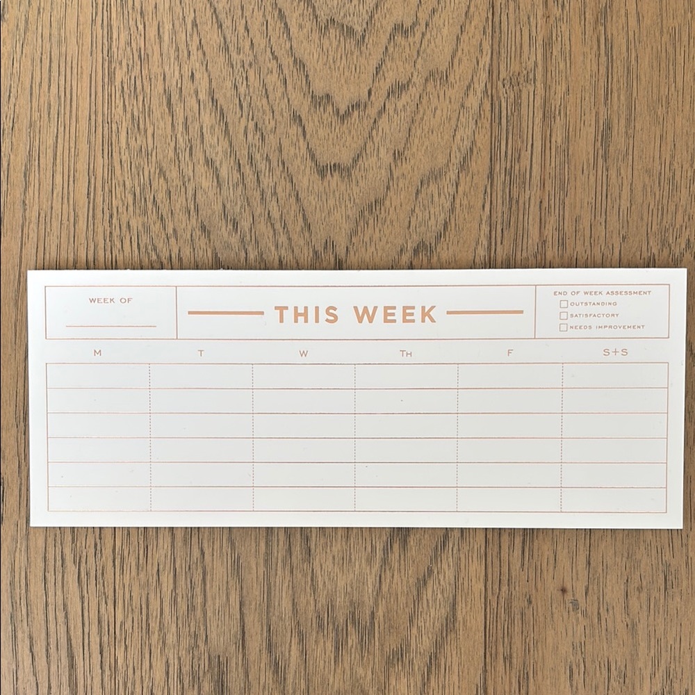 Weekly Planner Pad